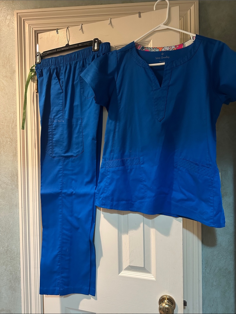 Vera Bradley Bright Blue scrubs
